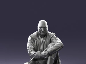 seated man 0264 3D Model
