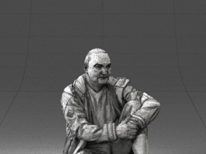 seated man 0264 3D Модель