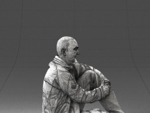 seated man 0264 3D Модель