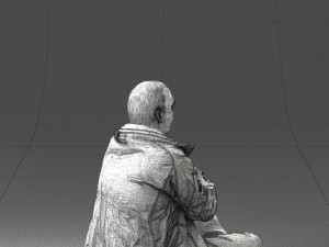 seated man 0264 3D Модель