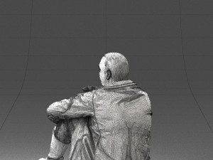 seated man 0264 3D Модель