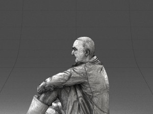 seated man 0264 3D Модель