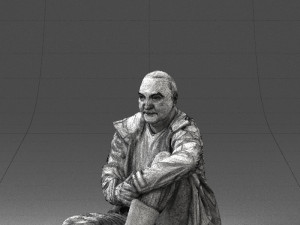 seated man 0264 3D Модель
