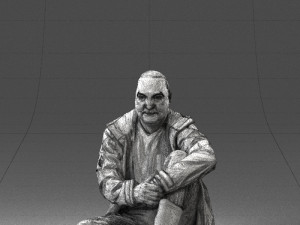 seated man 0264 3D Модель