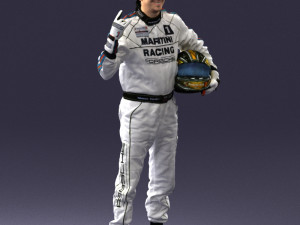man in motorcycle clothes 0268 Modello 3D