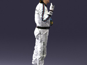 man in motorcycle clothes 0268 Modello 3D