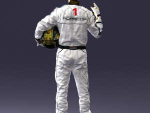 man in motorcycle clothes 0268 Modello 3D