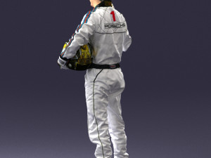 man in motorcycle clothes 0268 Modello 3D