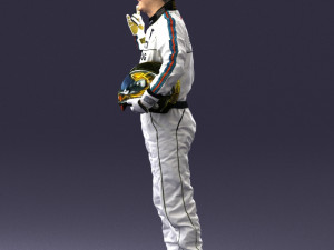 man in motorcycle clothes 0268 Modello 3D