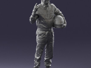man in motorcycle clothes 0268 Modello 3D