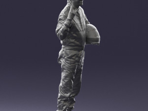 man in motorcycle clothes 0268 Modello 3D