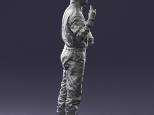 man in motorcycle clothes 0268 Modello 3D