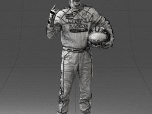man in motorcycle clothes 0268 Modello 3D