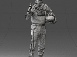 man in motorcycle clothes 0268 Modello 3D