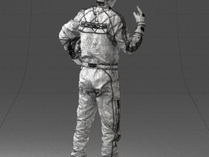 man in motorcycle clothes 0268 Modello 3D