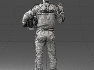 man in motorcycle clothes 0268 Modello 3D