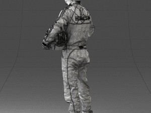 man in motorcycle clothes 0268 Modello 3D