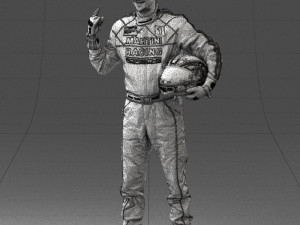 man in motorcycle clothes 0268 Modello 3D