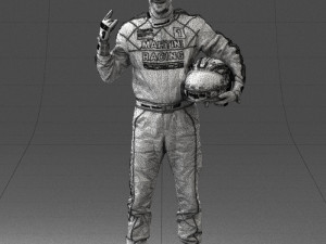 man in motorcycle clothes 0268 Modello 3D