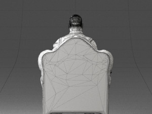 old man sitting 0269 Modèle 3D