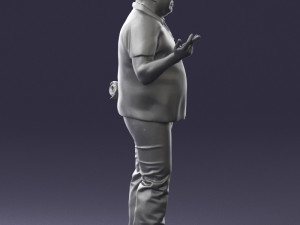 man in blue t-shirt 0271 3D Model