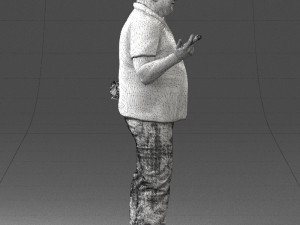 man in blue t-shirt 0271 3D Model