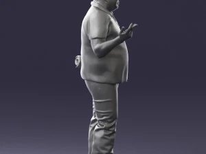 man in blue t-shirt 0271 3d print ready 3D Print Model