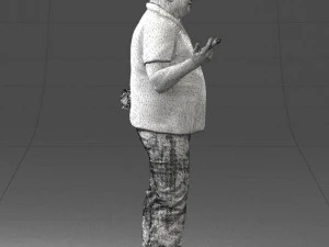 man in blue t-shirt 0271 3d print ready 3D Print Model