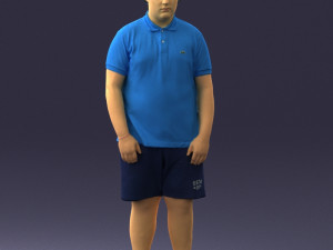 boy in blue t-shirt 0272 3d print ready 3D प्रिंट मॉडल