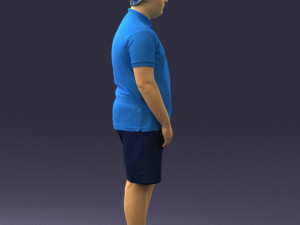 boy in blue t-shirt 0272 3d print ready 3D प्रिंट मॉडल