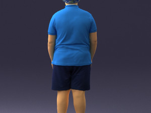 boy in blue t-shirt 0272 3d print ready 3D प्रिंट मॉडल