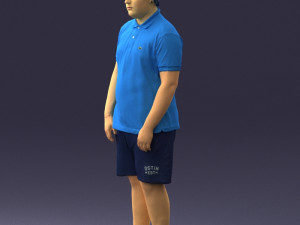 boy in blue t-shirt 0272 3d print ready 3D प्रिंट मॉडल