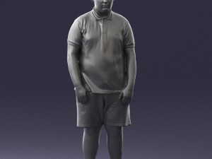 boy in blue t-shirt 0272 3d print ready 3D प्रिंट मॉडल