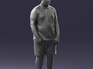 boy in blue t-shirt 0272 3d print ready 3D प्रिंट मॉडल