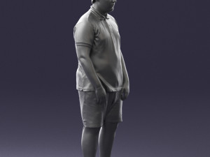 boy in blue t-shirt 0272 3d print ready 3D प्रिंट मॉडल