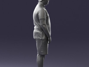 boy in blue t-shirt 0272 3d print ready 3D प्रिंट मॉडल