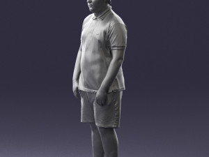 boy in blue t-shirt 0272 3d print ready 3D प्रिंट मॉडल