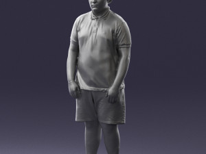 boy in blue t-shirt 0272 3d print ready 3D प्रिंट मॉडल