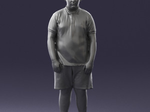 boy in blue t-shirt 0272 3d print ready 3D प्रिंट मॉडल