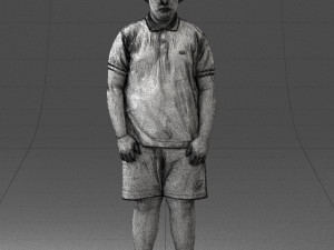 boy in blue t-shirt 0272 3d print ready 3D प्रिंट मॉडल