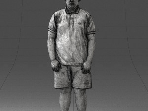 boy in blue t-shirt 0272 3d print ready 3D प्रिंट मॉडल