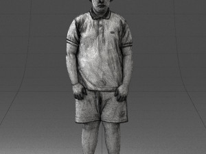 boy in blue t-shirt 0272 3d print ready 3D प्रिंट मॉडल