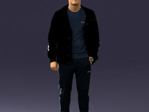 man in pose 0274 3D Model