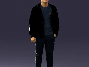 man in pose 0274 3D Model
