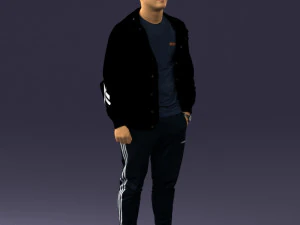 man in pose 0274 3D Model