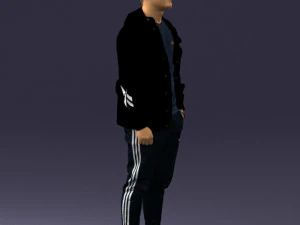 man in pose 0274 3D Model