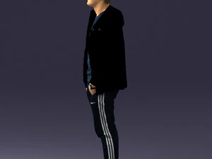 man in pose 0274 3D Model