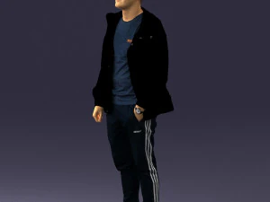 man in pose 0274 3D Model