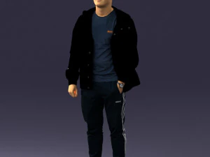 man in pose 0274 3D Model