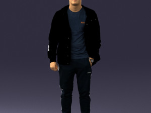 man in pose 0274 Model 3D